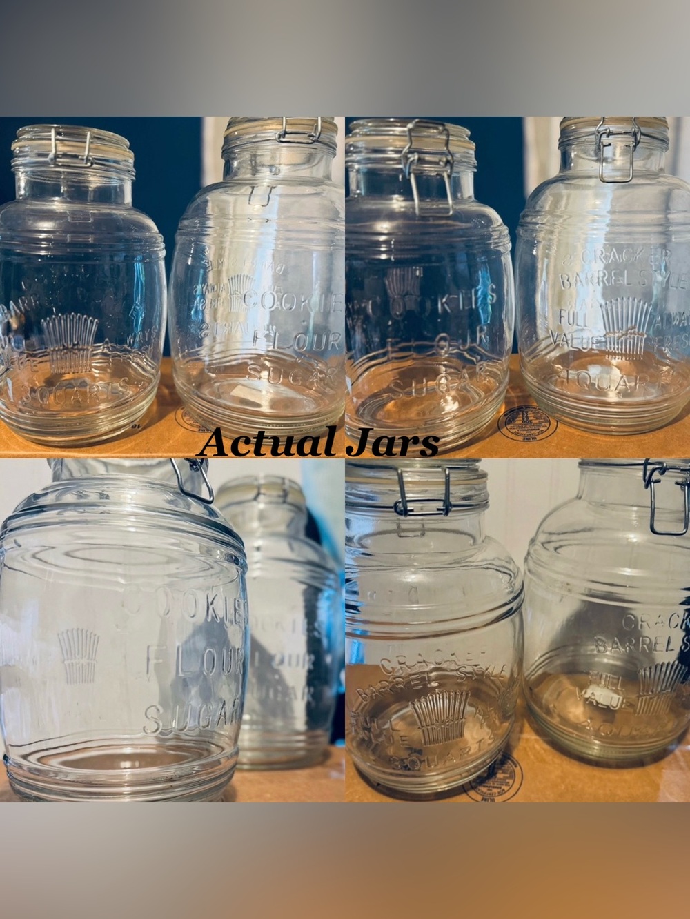 🫙Vintage Glass Pantry Canister Jars — 3 QT & 4 QT🫙 - Picture 11 of 12